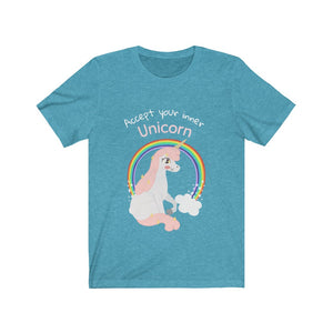 Accept your Inner Unicorn T-Shirt - Unisex Jersey Short Sleeve Tee