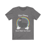 This Llama Doesn't Want Your Drama - Llama T-Shirt - Unisex Jersey Short Sleeve Tee