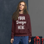 Custom Sweatshirt, Personalized Sweatshirt - Custom Unisex Sweatshirt - Custom Photo Text on Sweatshirt