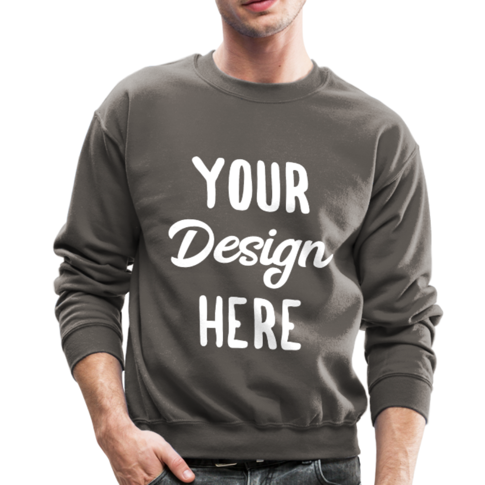Custom Sweatshirt - Your Custom Crewneck Sweatshirt - Personalized Sweatshirt - asphalt gray