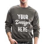 Custom Sweatshirt - Your Custom Crewneck Sweatshirt - Personalized Sweatshirt - asphalt gray