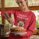 Pug Christmas - Merry Pugmas - Funny Unisex Crewneck Sweatshirt